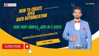 How to create oracle apex page Authorisation | Menu Access | Oracle Apex Tutorial Lecture 48