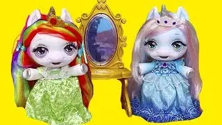 Unicorn Dolls Dress Up as Princesses | Pretend Play