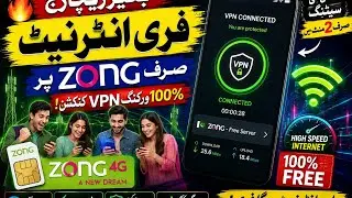 FK TECH TV 🔥Zong FREE INTERNET VPN 2026 | No Recharge FREE INTERNET Trick 😱