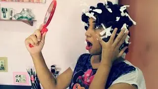 Como cachear o cabelo com papel higiênico| Luisa Laranja