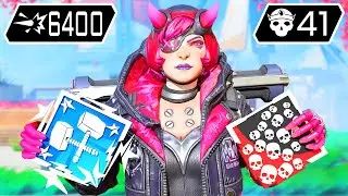 INSANE WATTSON 41 KILLS AND 6400 DAMAGE IN AMAZING TWO GAMES (Apex Legends Gameplay)