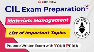 List of Important Topics for Materials Management CIL | CIL Materials Management Exam preparation