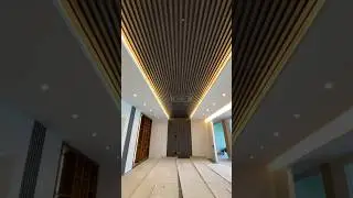 Cielo raso en madera lambrin WPC. #wallpanel