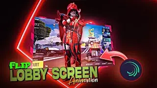 Flip lobby screen animation | pubg lobby edit | alight motion tutorial | bro energy boy
