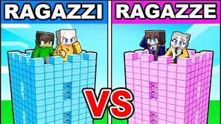 TORRE SICURA RAGAZZI contro TORRE SICURA RAGAZZE in Minecraft!