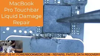 Macbook Pro Touchbar Liquid Damage with No Power Repair on Board 820-00239