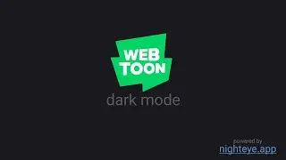 How To Enable WebToon dark mode
