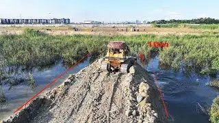 EP6 Nicely 90% Work Flood Pool Ring Road Building Bulldozer KOMATSU 24 Truck Delivery Dirt