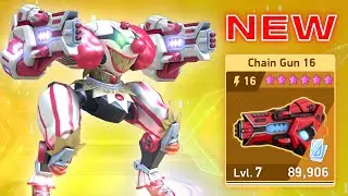 NEW WEAPON Chain Gun 16 with Panther - Mech Arena