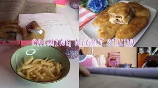 a calming night study routine | study vlog 16