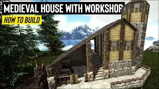 Ark: Fjordur - Medieval House With Workshop - How To Build | House Tutorial