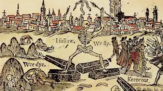 Doctor examines dead bodies of plague patients to prevent its spread in North Africa.