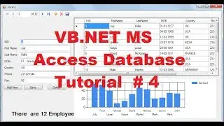 VB.NET MS Access Database Tutorial 4 # How to use Chart /Graph with local database in VB.NET