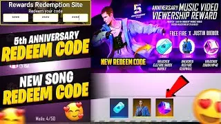 Redeem Code - 5th Anniversary Music Video | Redeem Code Free Fire Today | Free Fire New Event Today