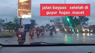 trip menjelang magrib di jalan Sukarno Hatta dari lampu merah Antasari ke bundaran  Rajabasa