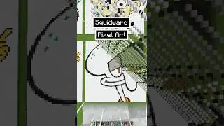 Minecraft Satisfying Squidward Pixel Sand Art Fall 
