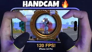Finally! Power of 120 FPS GAMEPLAY ?! 😱 HANDCAM | iPhone 14 Pro 😍 PUBG Mobile