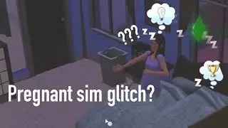 Creepy pregnant sim glitch in the sims 3