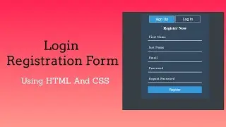 How To Make Login and Registration Form Using HTML  CSS and JS