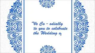 Indian Wedding invitation video | Wedding Invitation Video | Free & Blank Video 0460