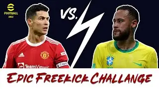 RONALDO VS. NEYMAR epic free kick challange🔥🔥⚽⚽