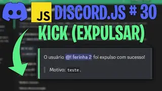 Comando de Kick (expulsar do servidor) em Slash Commands (/) | Discord.js V14 #30