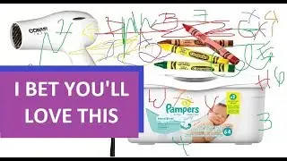 How to remove - Crayon drawings from wall