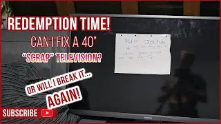 Hitachi 40inch TV Found On The Scrap! Can I FINALLY Fix One Successfully?