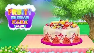 Fruity Ice Cream Cake Cooking
