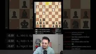"WHAT THE.....KING d1?!" #GothamChess #Shorts