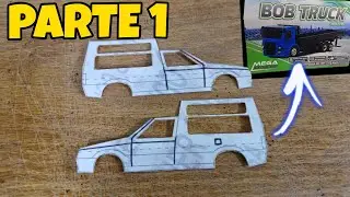 APRENDA COMO FAZER UMA MINI FIORINO COM A CAIXA DE PAPELÃO DA MEGA TOYS 😯.