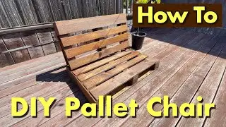[DIY] Regular ol' Pallet into Somewhat Functional Outdoor Furniture! [4K]