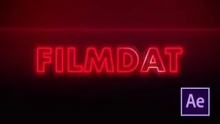 Animated Neon Text - 1980's Inspired - After Effects Tutorial