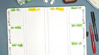 Setting up a week in my Bullet Journal
