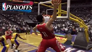 Changing NBA History: 2004 Playoffs Round 1 Rockets vs Lakers (NBA Live 2004)