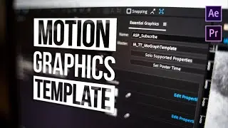 Create Your Own Motion Graphics Template inside of Adobe After Effects for Premiere Pro