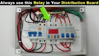Single Phase Distribution Board Connection With High Low Voltage Protection 