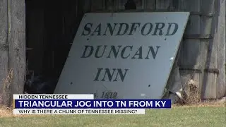 The triangular jog between Tennessee and Kentucky