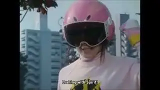 Abaranger's Transform and Rollcall Including Abare Pink