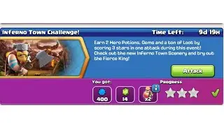 Strategy for 3 star in inferno town challenge #clashofclans