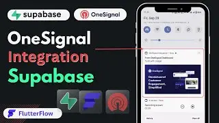 Send Push Notification using @Supabase  and @onesignalofficial to @flutterdev or @FlutterFlow Apps