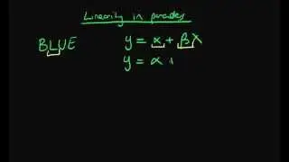 Linearity in parameters - Gauss-Markov