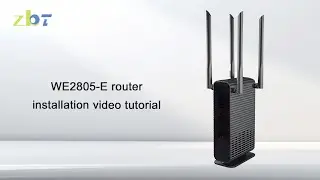 WE2805-E router installation video tutorial