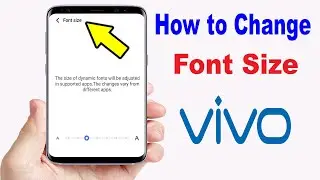 How to Change Font Size In Vivo Mobile // Vivo Mobile Font size Change