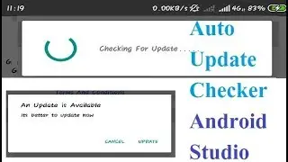 App update checker for android apps with android studio
