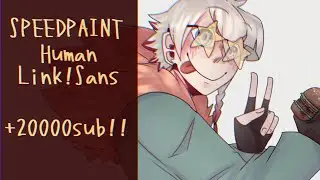 Speedpaint Human Link!Sans // OC // +20.000 sub