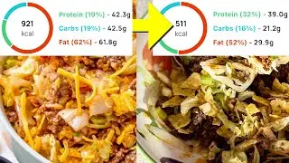 Macro Friendly Taco Salad Recipe with Doritos - 500 calories