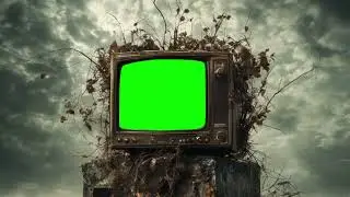 OLD TV ZOOM GREEN SCREEN