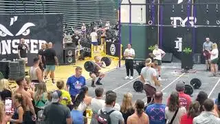 monster games crossfit competition 2024 chase and Eckman sqaut clean muscle ups hspu.