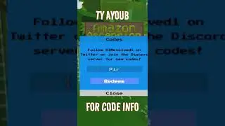 Roblox Amazon Ascension - New Coin Code (CODE NOW EXPIRED) #roblox #amazon #code